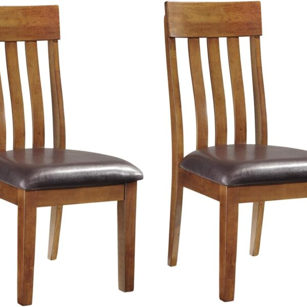 19" Dining Room Chair 2 Count, Medium Brown