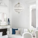 Crystal/Metal LED Chandelier Pendant Glam Contemporary Transitional Dimmable Dining Room Living Room Kitchen Foyer Bedroom Hallway, 16", Antique Brass/Clear - Image 2