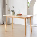 47" Malaysian Oak Rectangular Wooden Dining Table/Solid Wood Kitchen Desk (Natural Oak)
